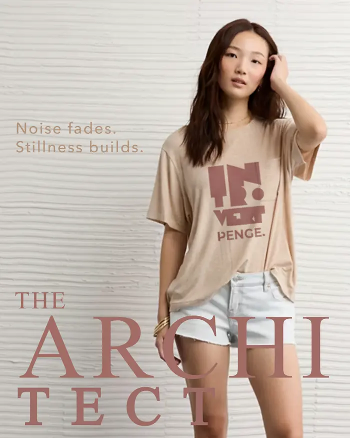 PENGE. INTROVERT minimalist typography tee